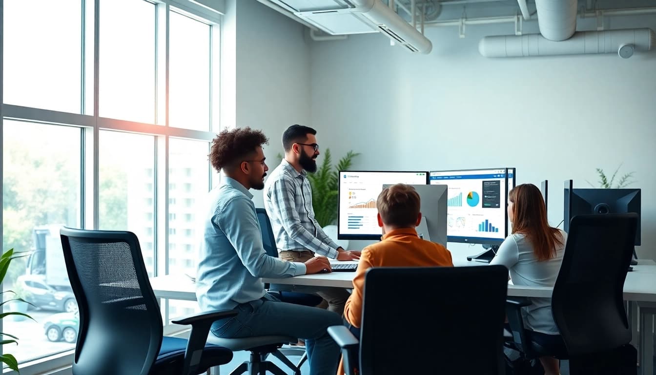Optimieren Sie die Server 2025 Standard Lizenz für kleine Unternehmen in einem modernen Büroraum.