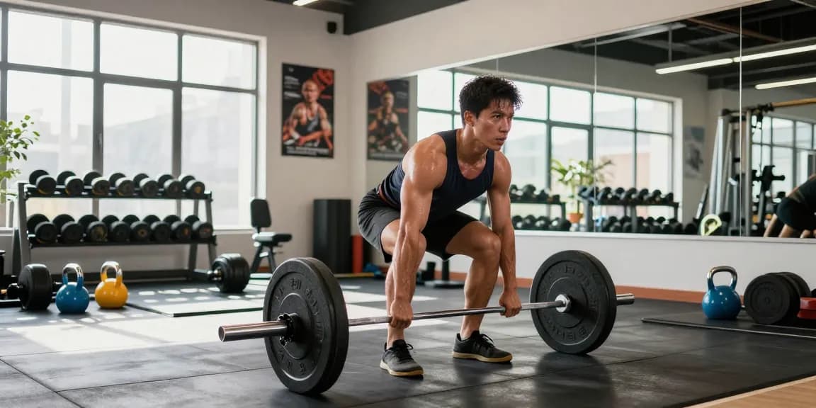 Steroid Shop Deutschland: Sportler trainiert intensiv im Fitnessstudio mit hochwertigen Geräten.