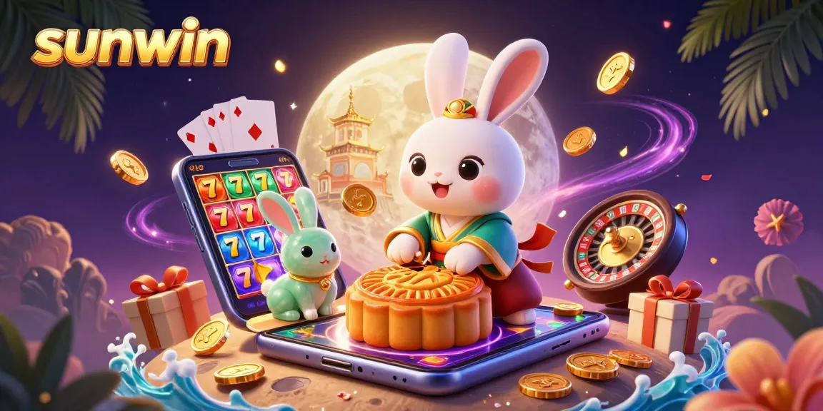 Engage with sunwin's thrilling moon-themed casino world featuring playful characters and rich gambling elements.