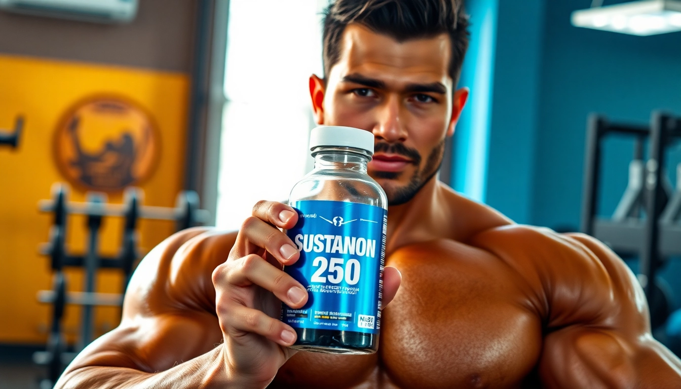 Sustanon 250 kaufen für Fitness und Muskelaufbau in einem modernen Fitnessstudio.