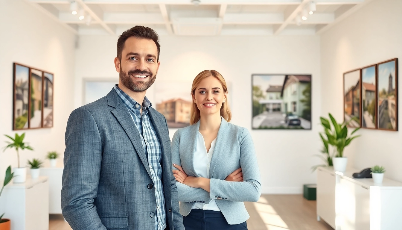 Immobilienmakler Frankfurt Sachsenhausen zeigt professionelle Beratung in einem modernen Büro.