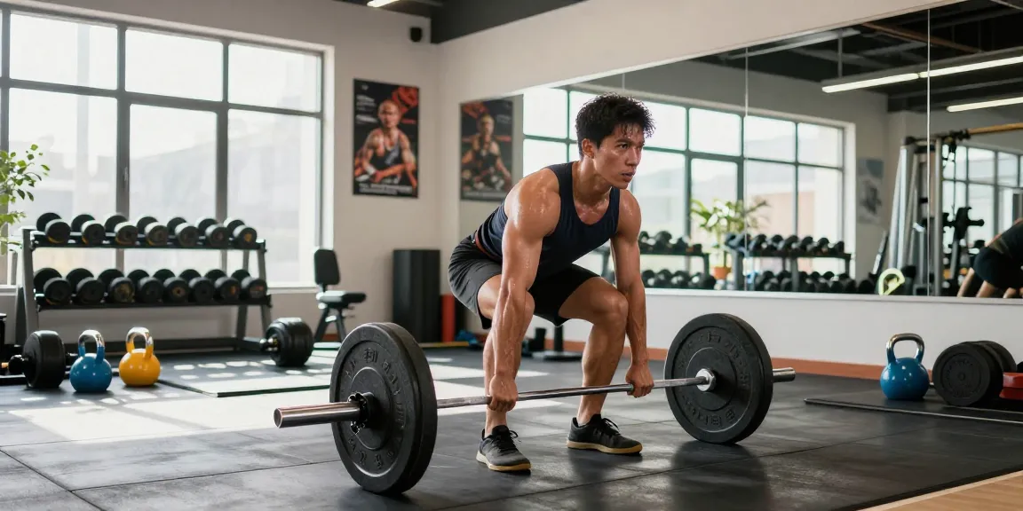 Steroid Shop Deutschland: Sportler trainiert intensiv im Fitnessstudio mit hochwertigen Geräten.
